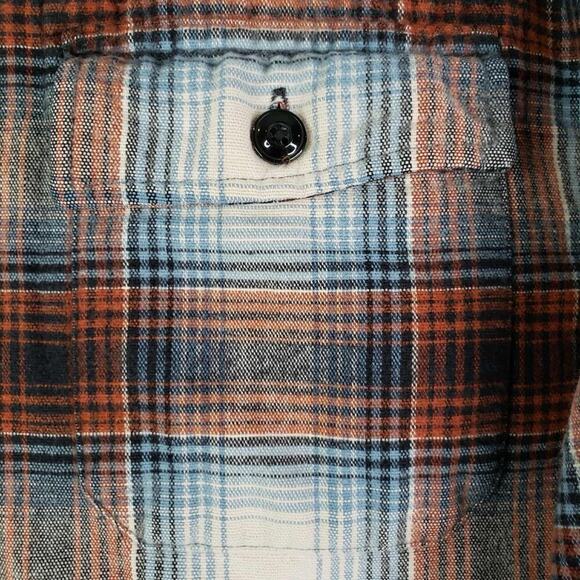 LL Bean Shirt Flannel Snap Womens Size Large Fall Plaid Fleece Slim Shacket - Picture 5 of 10